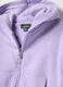 Girls' purple hoodie with zip, regular fit pure cotton_2