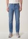 Light blue stretch cotton comfort-fit jeans_1