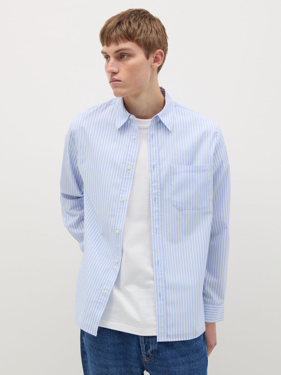 Striped shirt with pocket_0