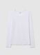 Maglia bianca elasticizzata a maniche lunghe_4