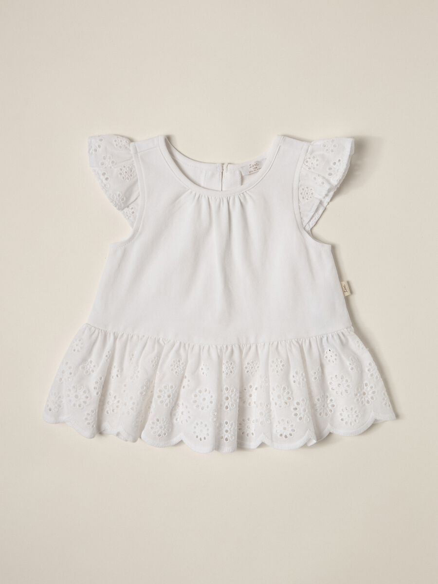IANA Baby Girls' Cotton Stretch Jersey T-Shirt_0