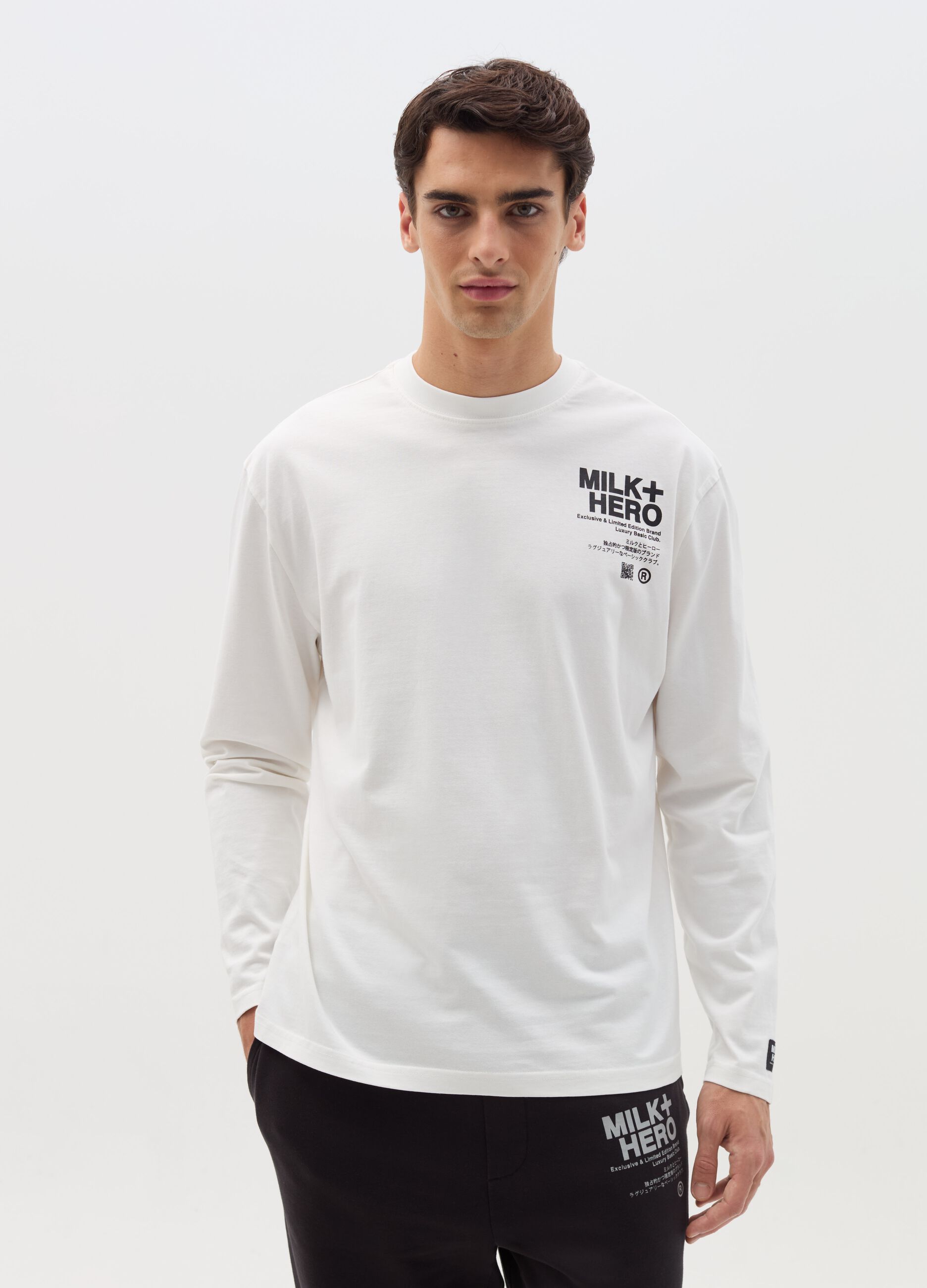 Long-sleeved T-shirt with print