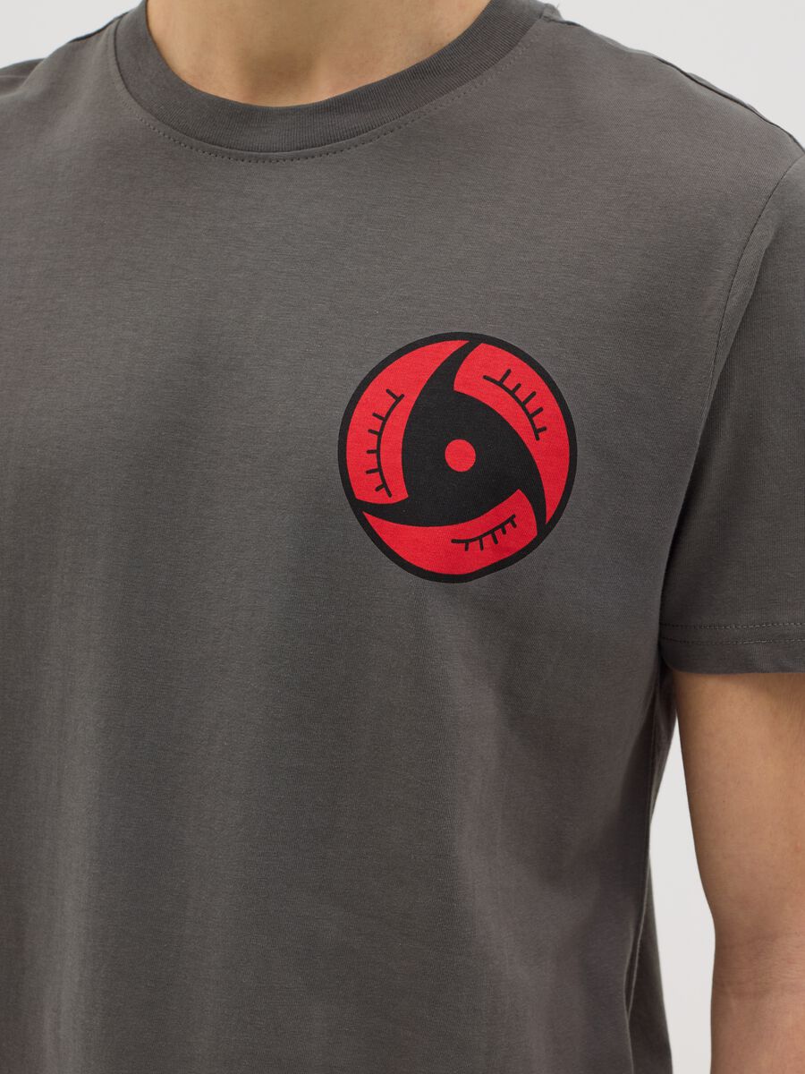 Grey T-shirt with Naruto print_3