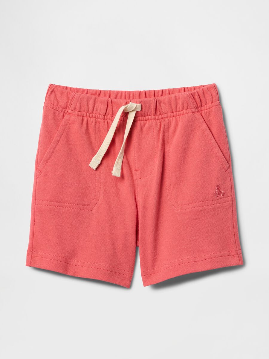 Pink shorts with elasticated waist_0