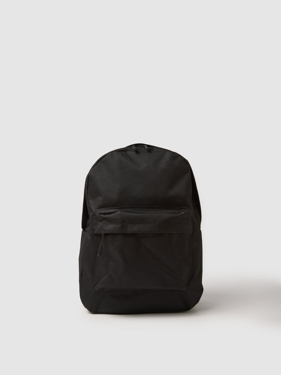 Black Backpack with Extra Pockets_0