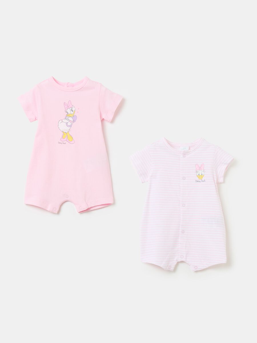 Two-pack Donald Duck 90 romper suits in organic cotton_0