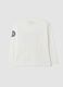 T-shirt bianca in puro cotone con stampa Lakers relaxed fit_1