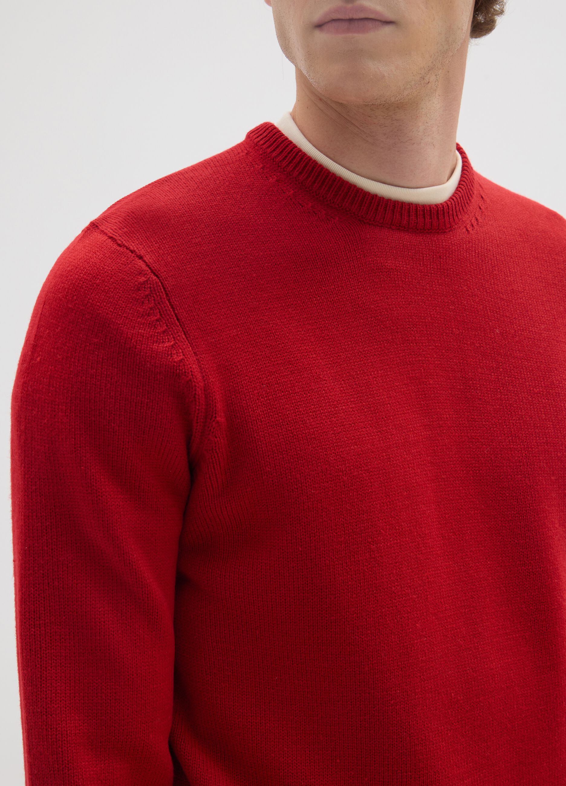 Red Regular Fit Sweater