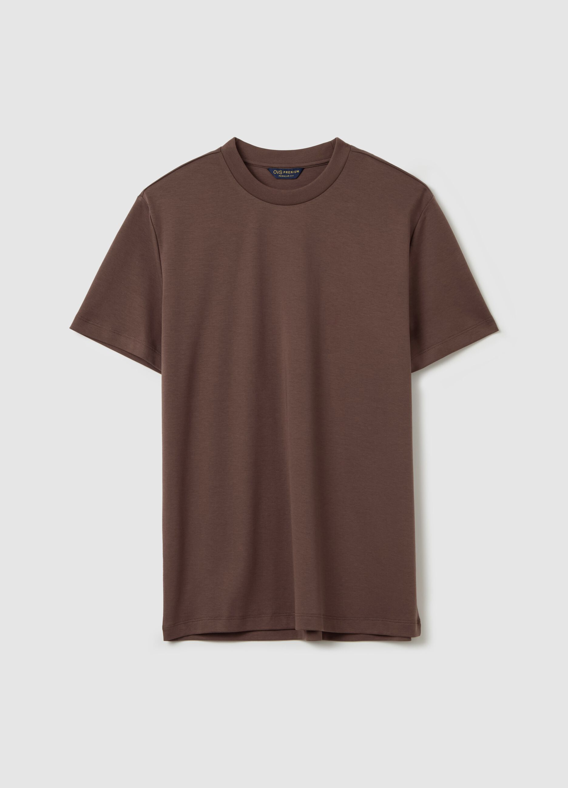 Regular-fit T-shirt with round neck