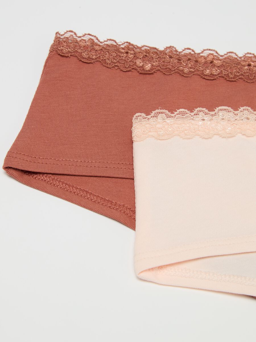 Two-pack French knickers with lace trim_5