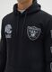 Black cotton blend sweatshirt with NFL logo embroidery_3