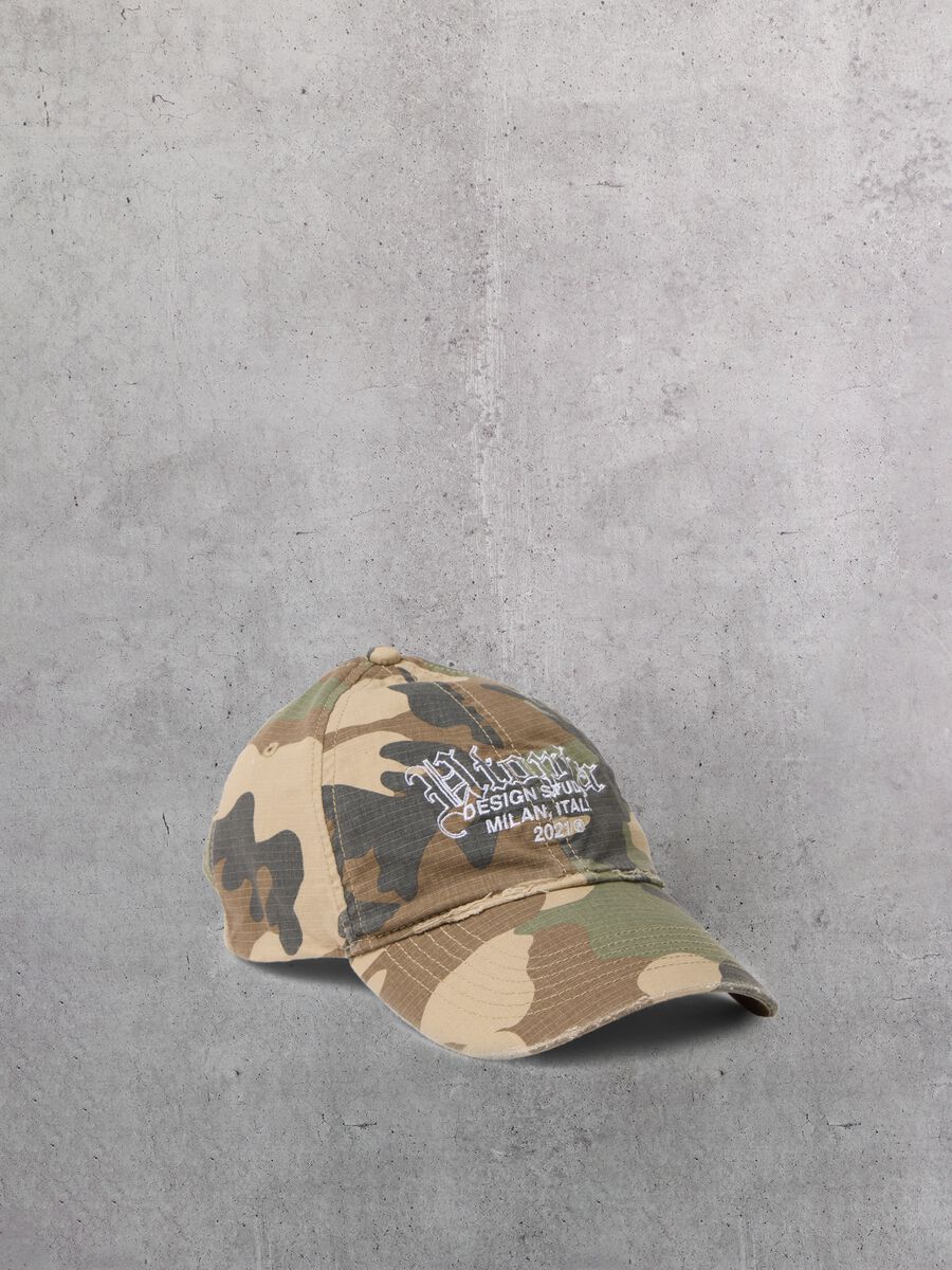 Multicolour stretch-cotton baseball cap_0