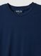 Blue short-sleeved T-shirt in stretch cotton and modal_5