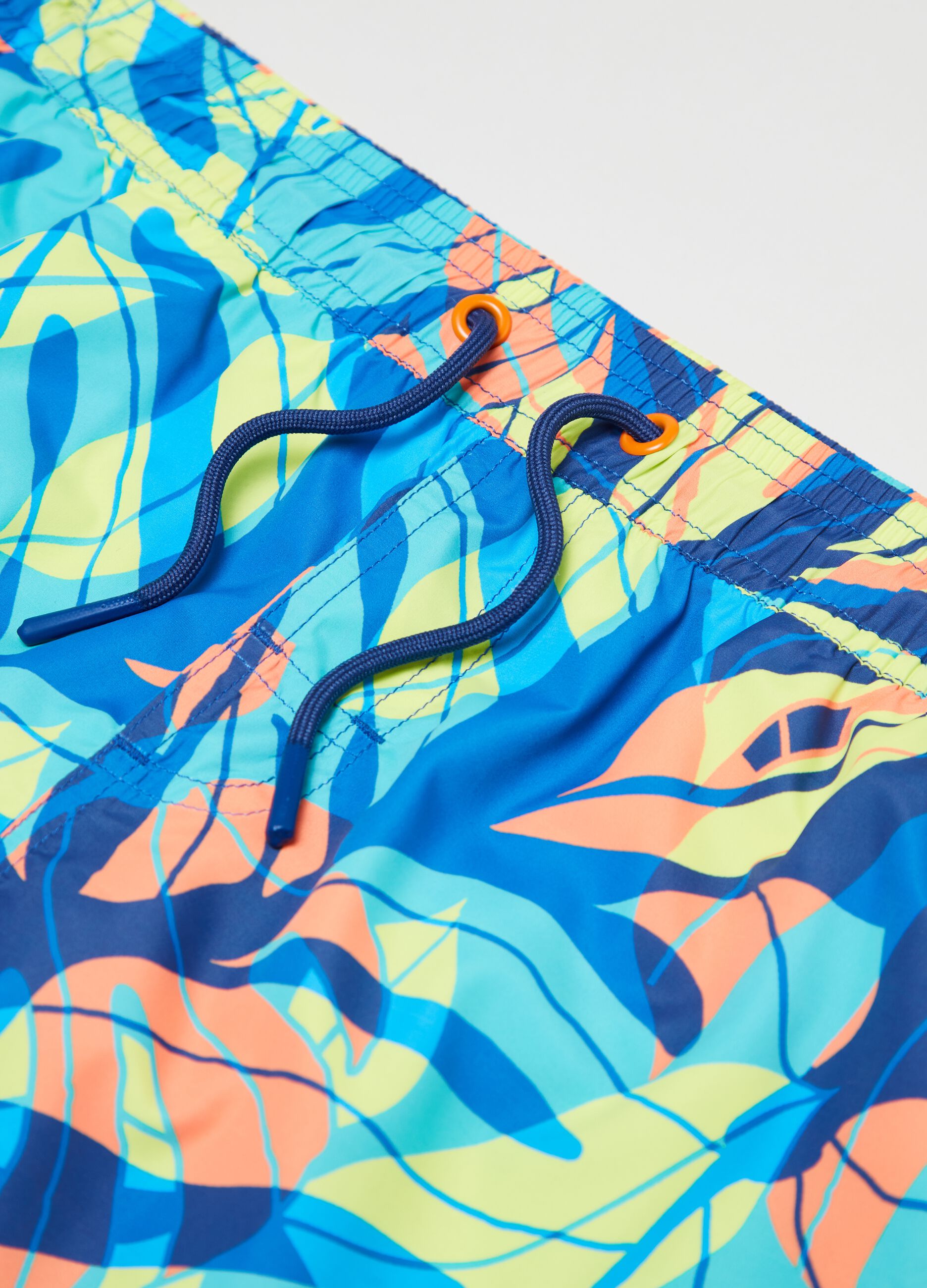 Costume boxer con stampa foliage_2