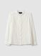 White pure cotton shirt with embroidery_0
