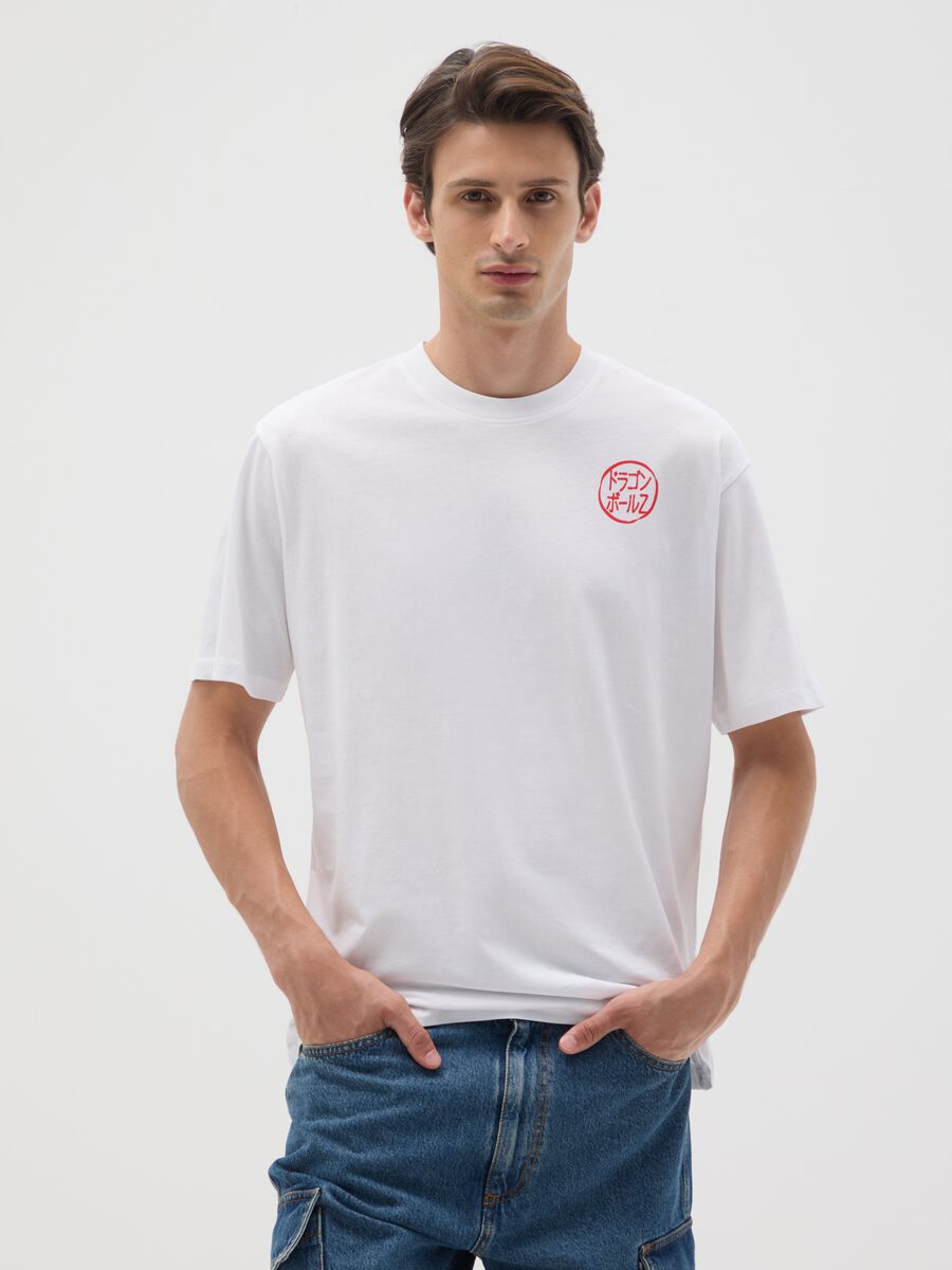 White pure cotton regular fit T-shirt_0