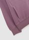 Girls' purple hoodie in pure cotton regular fit with zip_3