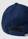 Blue pure cotton toddler hat with motorcycle design_2