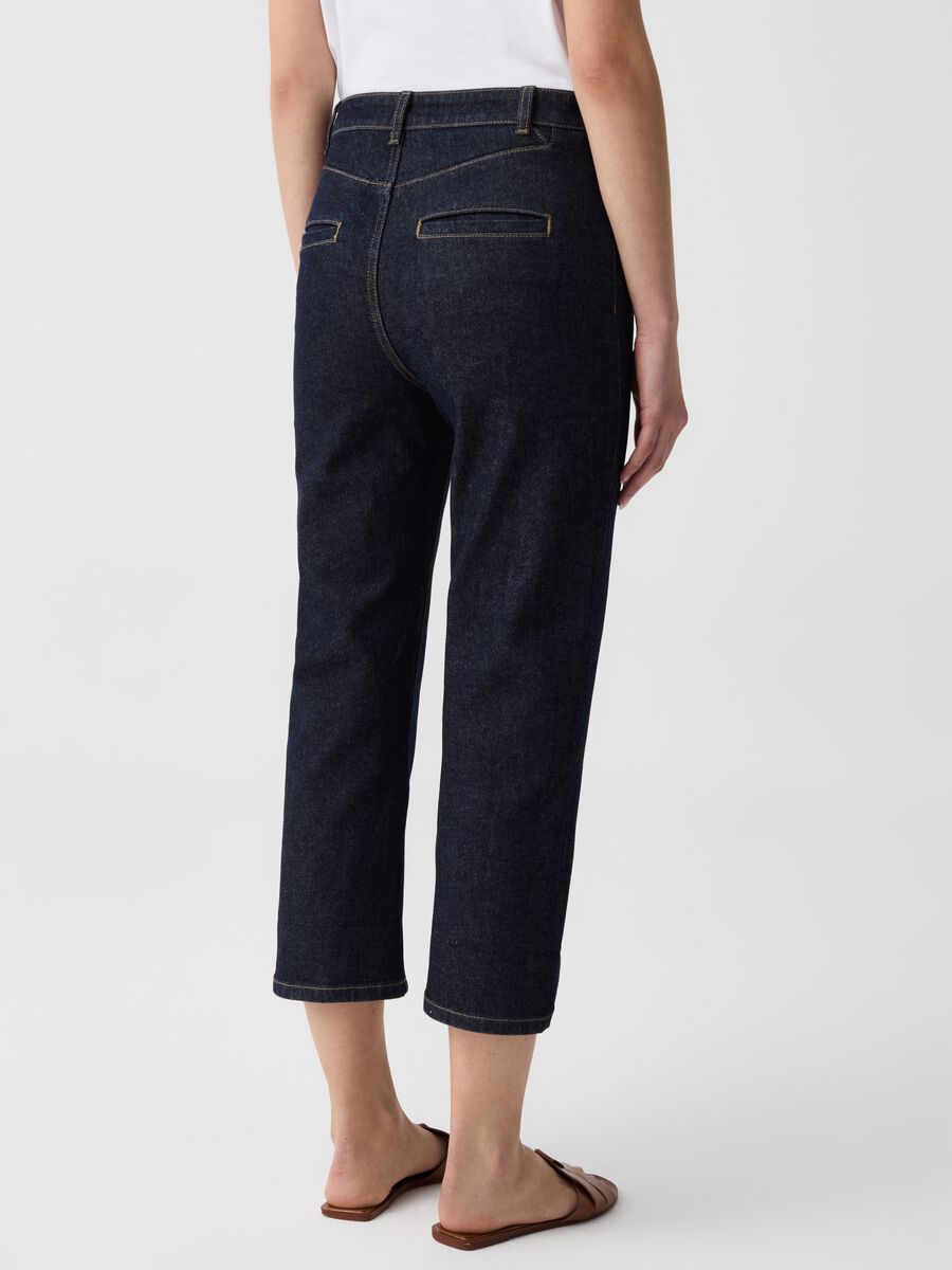 Slim-fit rinsed capri jeans_2