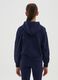 Girls' blue regular fit pure cotton sweatshirt_1