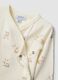 White organic cotton set with wrap-over bodysuit for baby girl_3