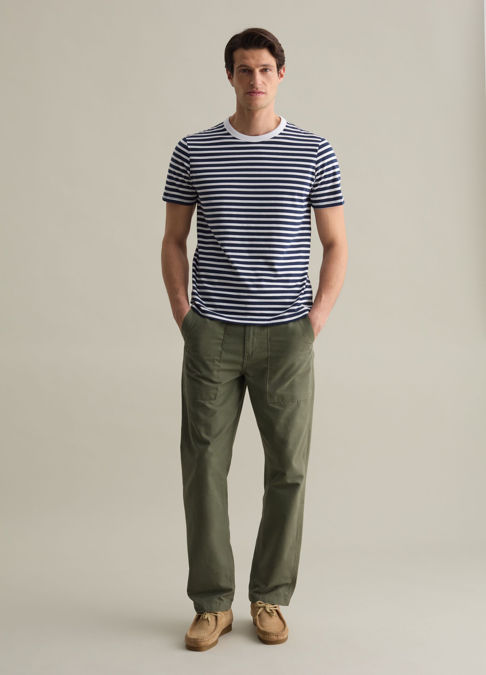 T-shirt with horizontal stripes