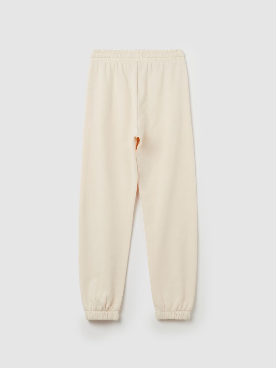 Fleece joggers with print_4