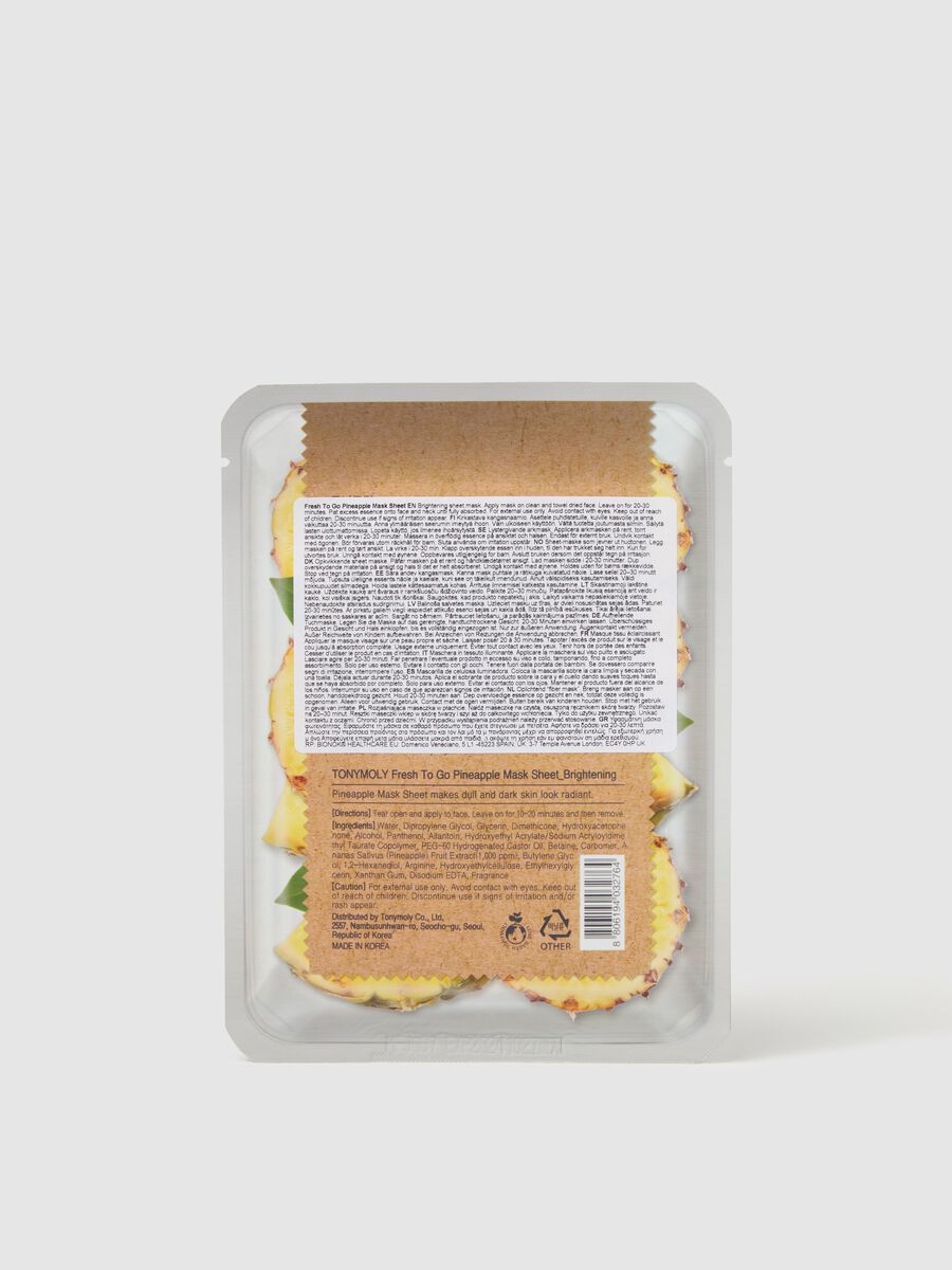 Fabric mask with pineapple extract to brighten dull skin - Korean skincare_1