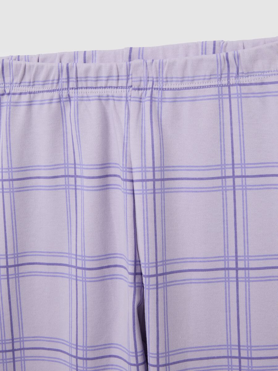 Multicoloured pure cotton girls' pyjamas with print_3