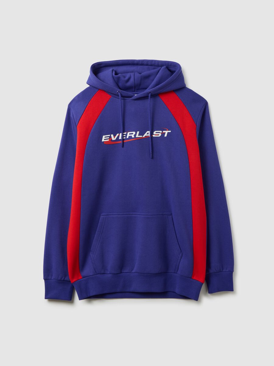 Felpa in misto cotone multicolor con cappuccio Everlast_4