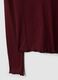 T-shirt rossa in puro cotone a maniche lunghe girocollo regular fit_5