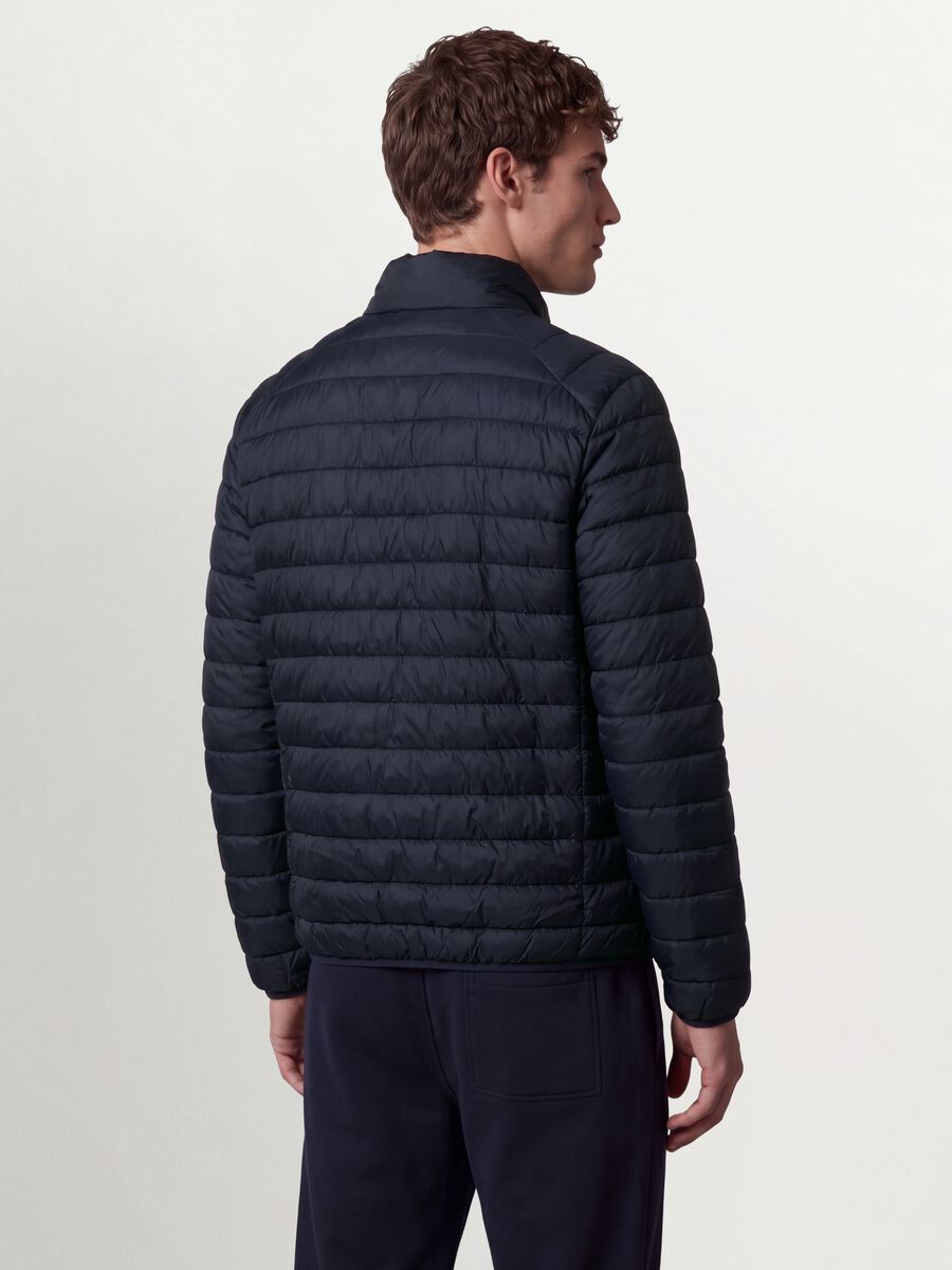 Giubbino Ultralight blu imbottito regular fit con zip_3
