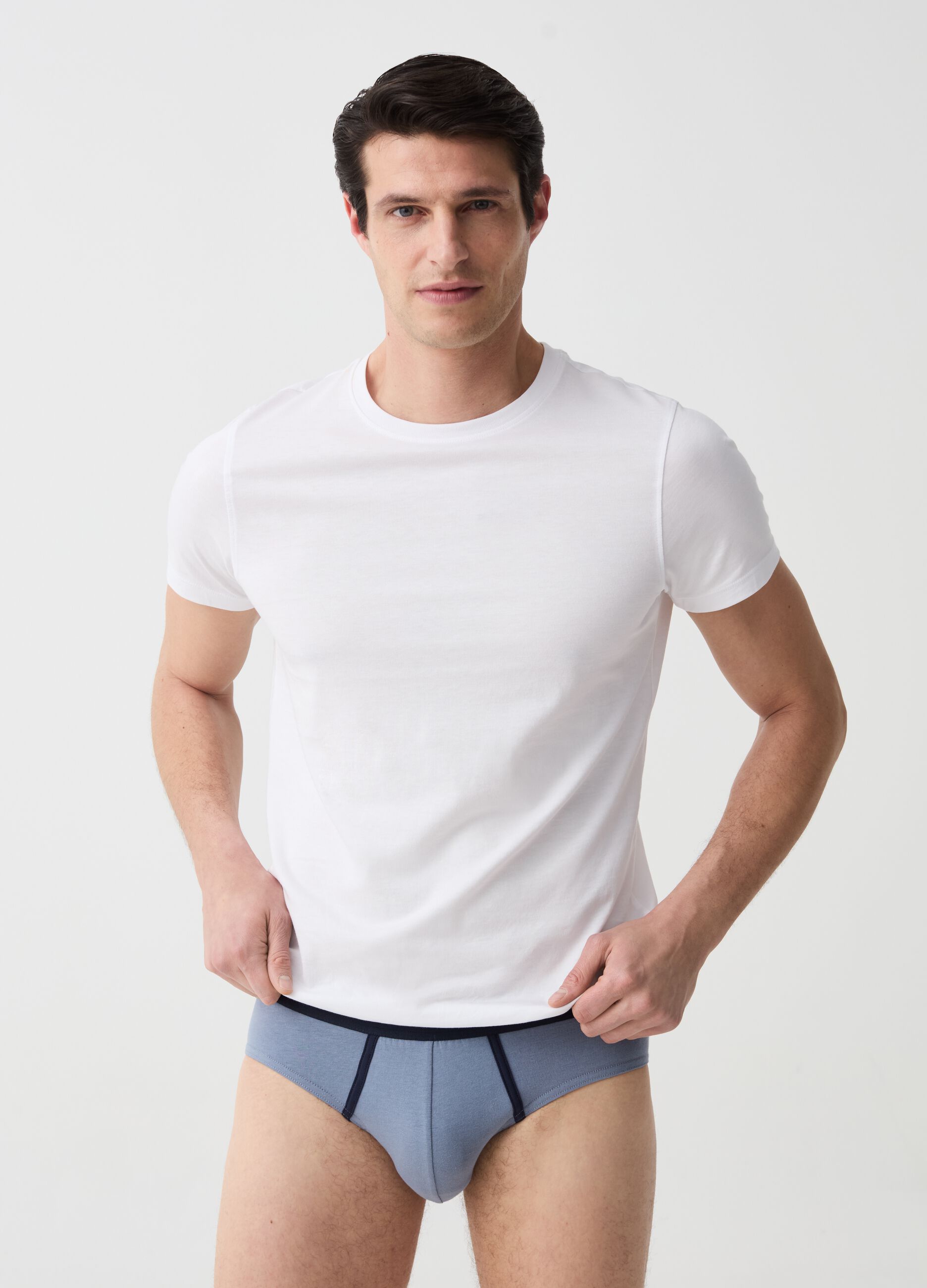 Tripack slip in cotone bio stretch