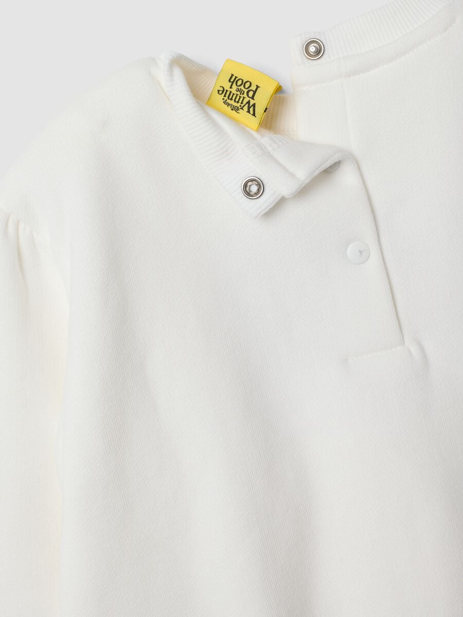 White two-piece set in pure organic cotton with Winnie the Pooh print_3