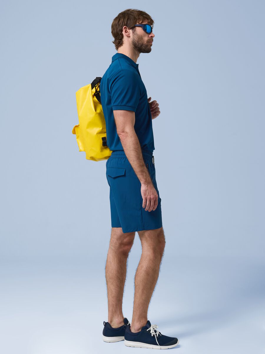 Shorts ALTAVIA SAILING blu in tessuto elasticizzato_0