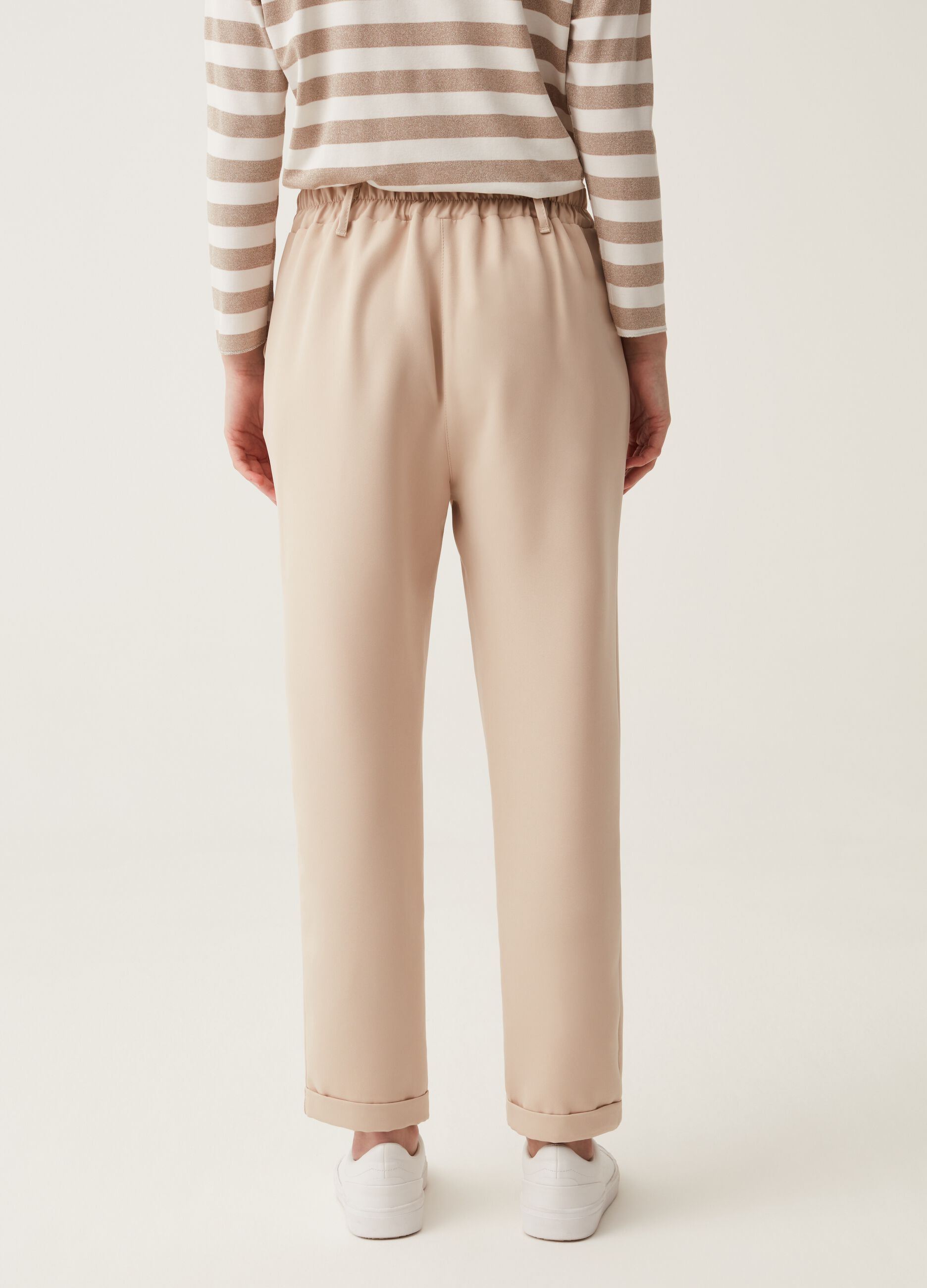 Pantaloni a sigaretta con risvolti Hybrid_2