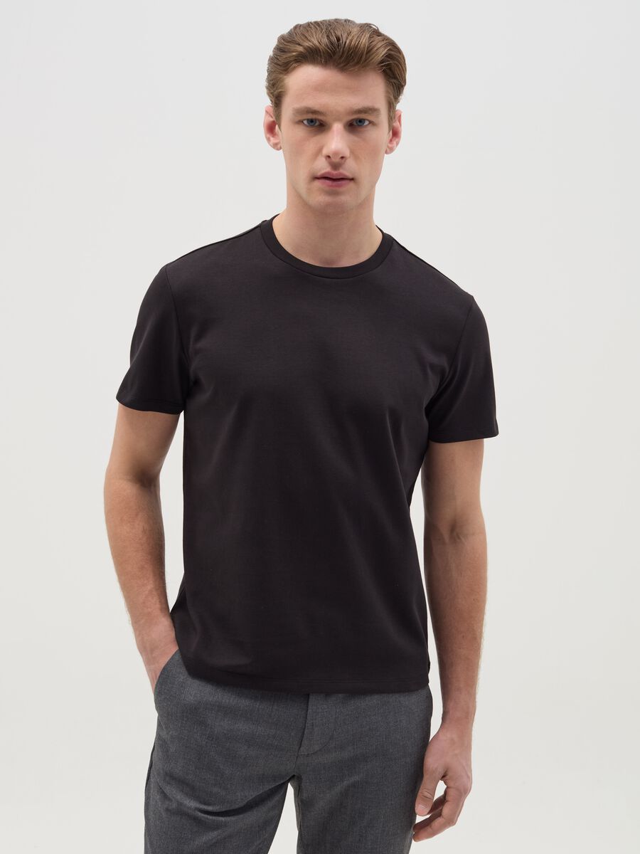 T-shirt with technical fabric_0