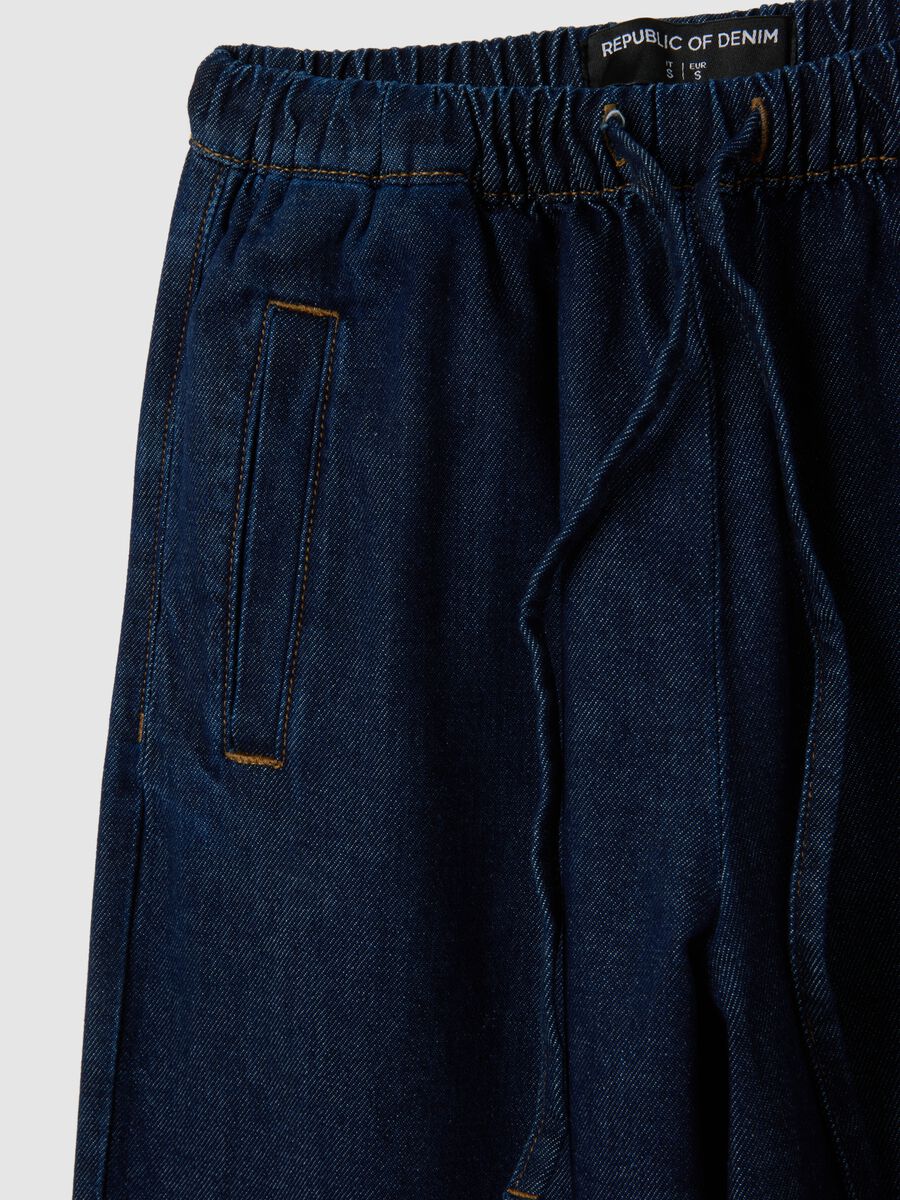 Women's Regular Fit Pure Cotton Denim Trousers_5