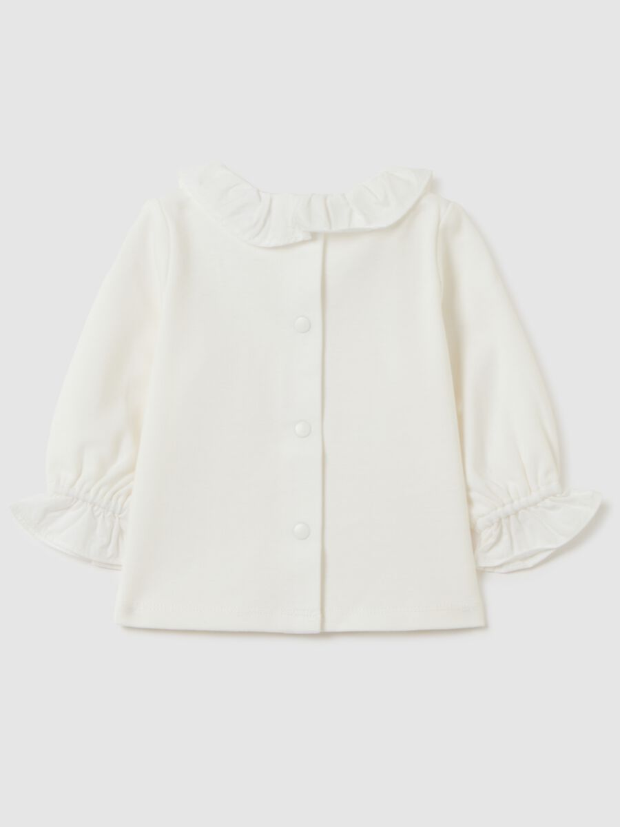 White pure cotton baby top regular fit_1