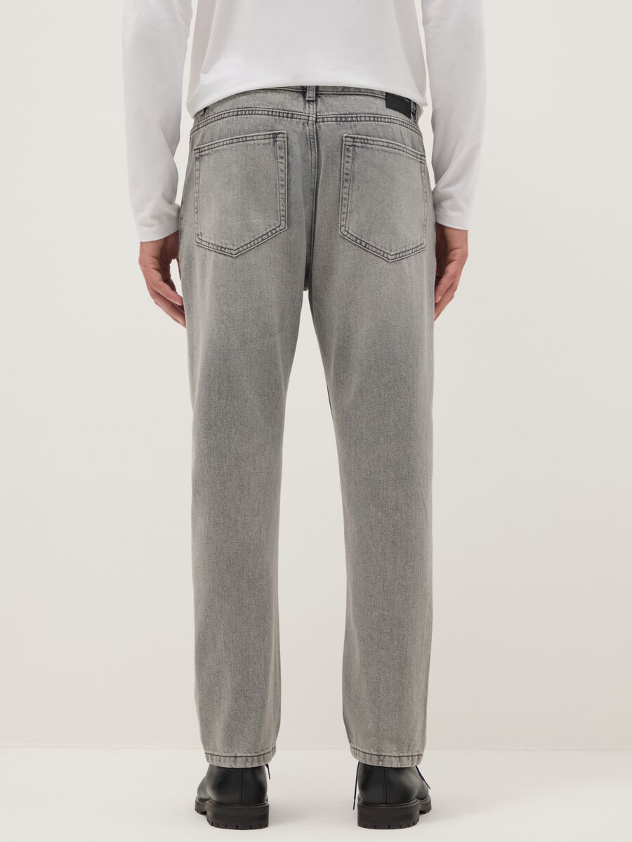 Jeans in misto cotone denim grigi carrot fit_3