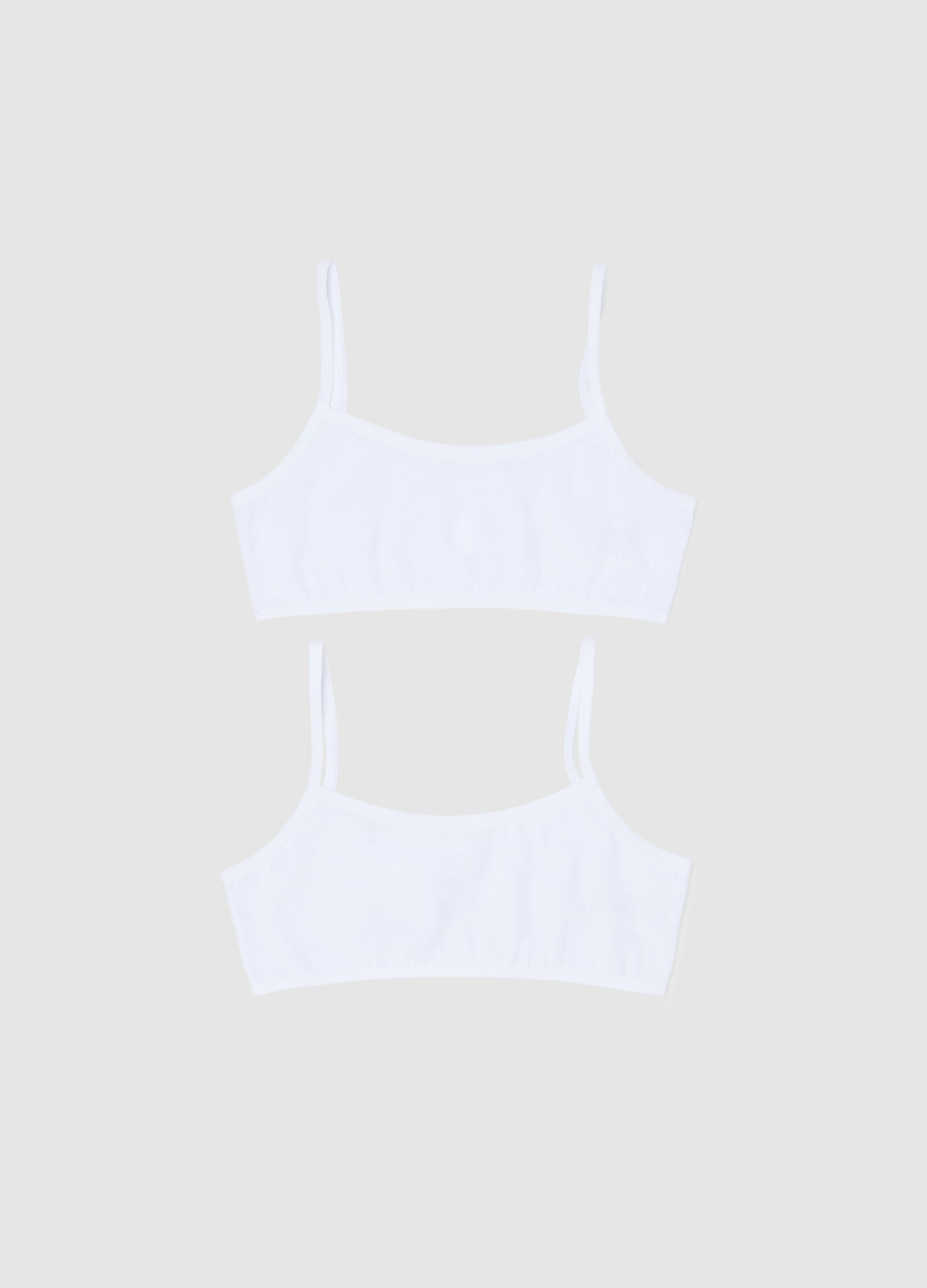 Bipack top intimi in cotone stretch