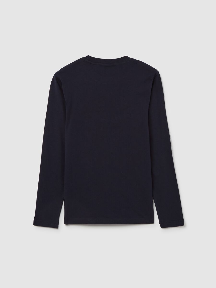 Long-sleeved T-shirt with "Varsity College" print_4