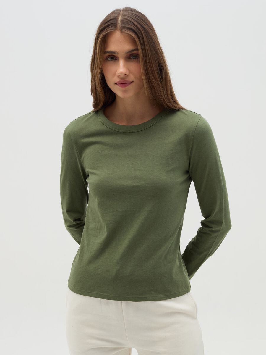 Essential long-sleeved T-shirt in cotton_0