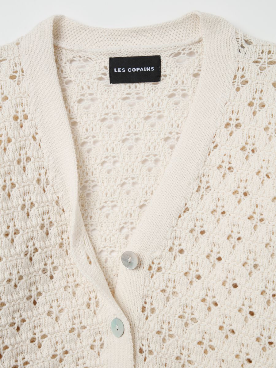 Crochet cardigan with V neck_5