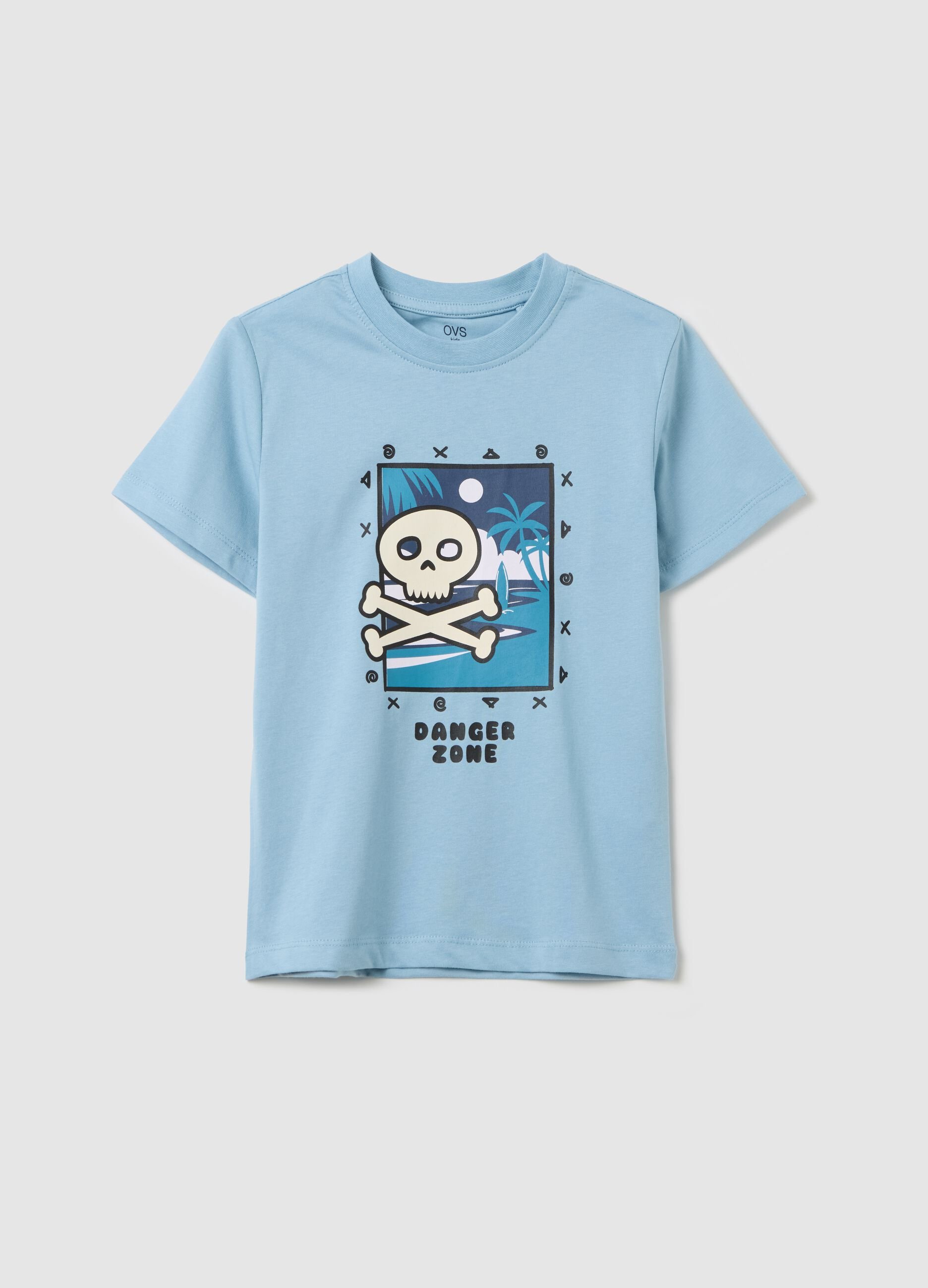 Cotton T-shirt with print
