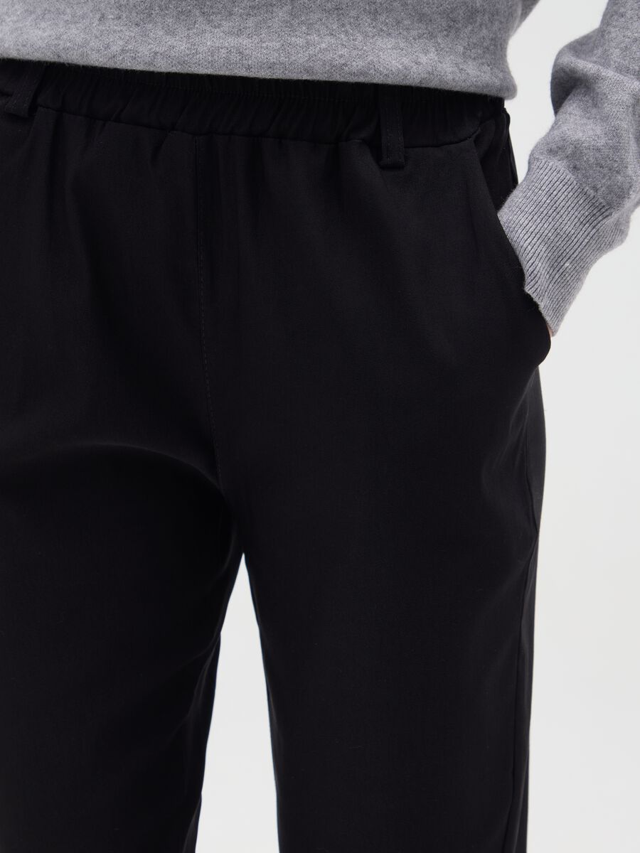 Pantaloni neri regular fit_3