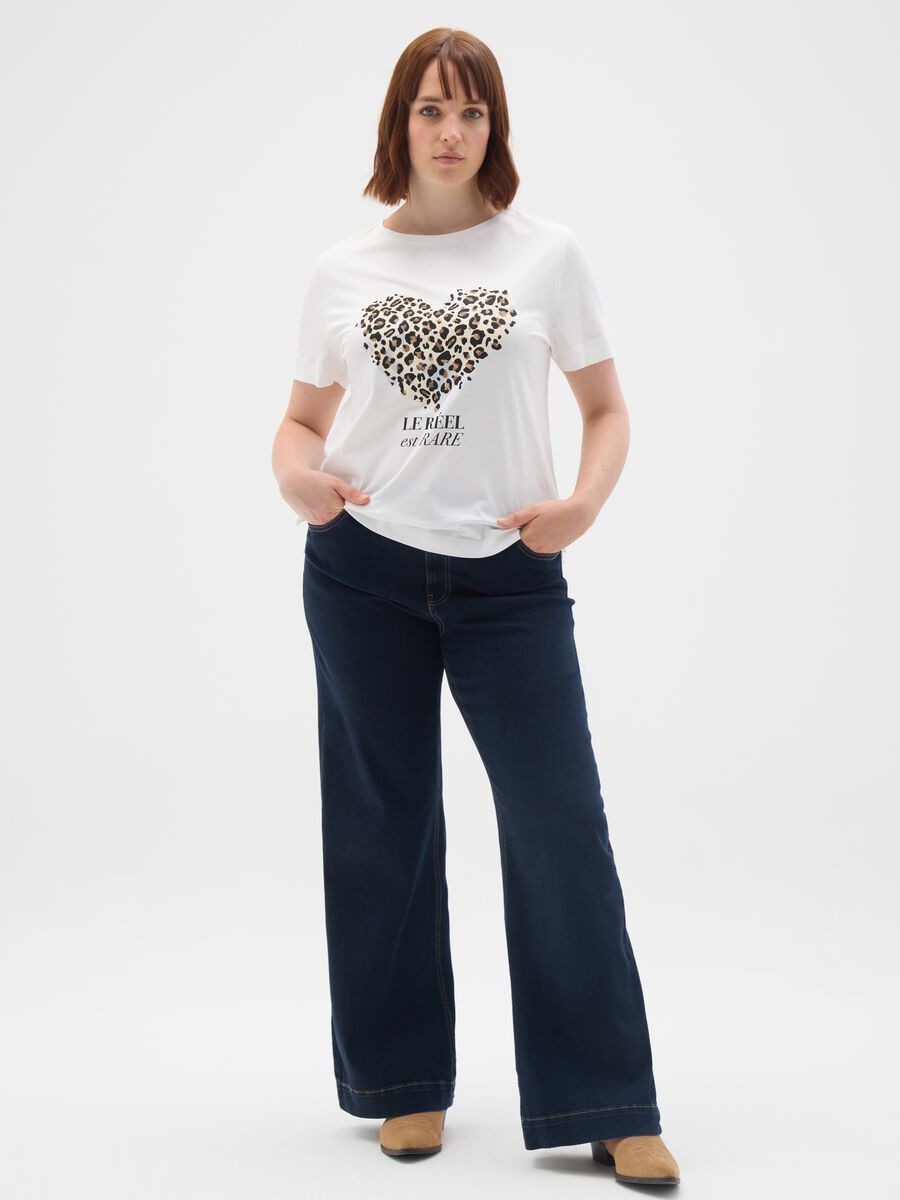 Women's White Pure Cotton T-shirt_1