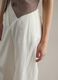 White cotton blend flare trousers with regular waist_3