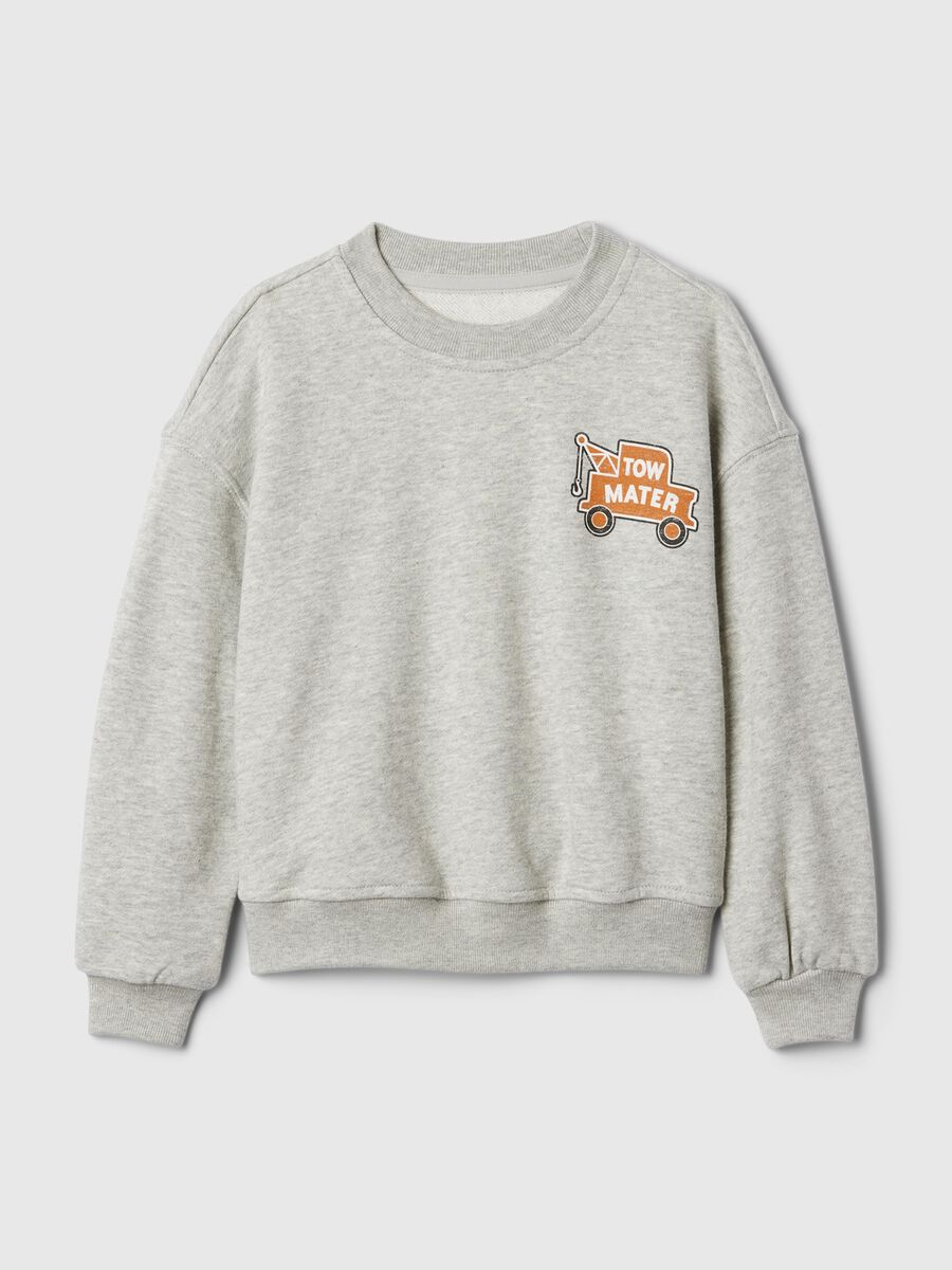 French terry sweatshirt with Cars print_0