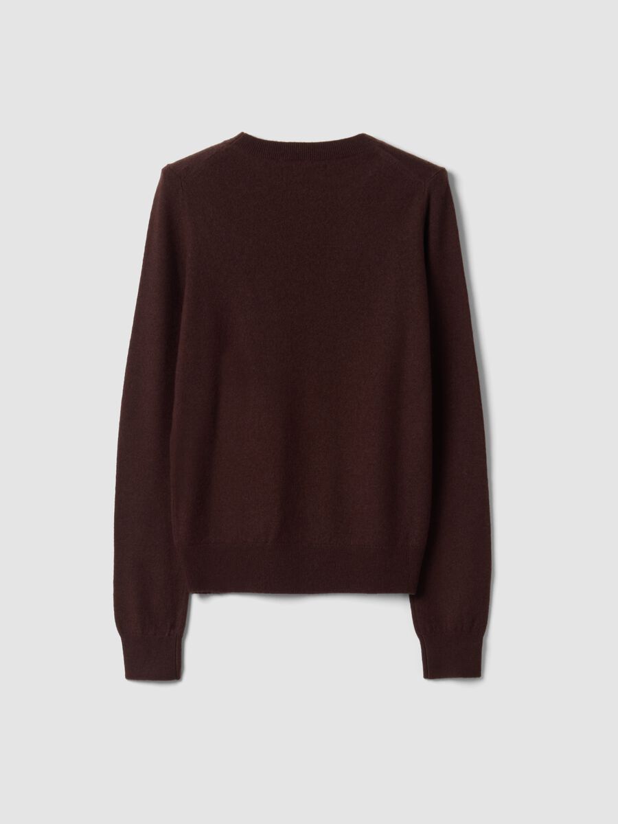 Brown pure wool crew-neck jumper_6
